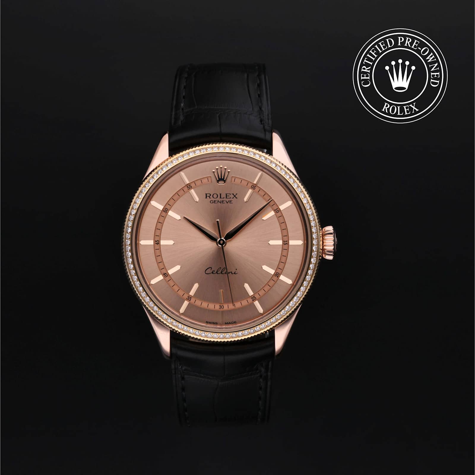 Rolex Certified Pre-Owned Cellini 39 mm in Rose Gold, 50605